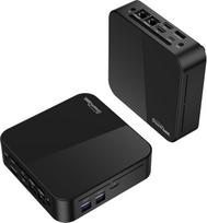 „DreamQuest“ mini kompiuteris su „Windows 11 Pro“, „Intel N95“ (Geresnis nei „N5030“) 16GB DDR4 RAM, 512GB M.2 SSD, mini kompiuteris su dviem LAN jungtimis, HDMI, „Type-C“ 10Gbps, USB 3.2, „Wi-Fi 5.0“, „Bluetooth 5.0“, stalinis kompiuteris biurui