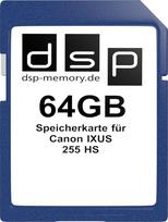 „DSP Memory“ atminties kortelė, skirta „Canon IXUS 255 HS“, juoda, 64GB