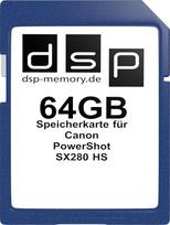 „DSP Memory“ atminties kortelė, skirta „Canon PowerShot SX280 HS“, juoda, 64GB