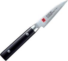 „Due Cigni“ K-82008 „Kasumi Damascus Yasai“ daržovių pjaustymo peilis, 8 cm, nerūdijantis plienas, juodos spalvos