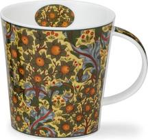 „Dunoon Caingorm Arts and Crafts Orchard“ puodelis iš plonos kaulinės porcelianos, 0,48 litro talpos, su 22 karatų aukso detalėmis