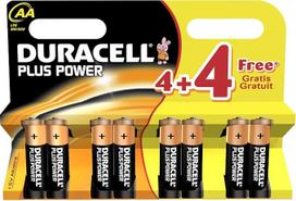 „Duracell Plus Power“ AA tipo baterijos (8 vnt. pakuotė) DUR018105