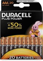 „Duracell Plus Power Alkaline Micro“ (AAA) baterijos – 20 vnt. pakuotė