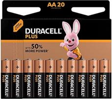 „Duracell Plus“ AA „Mignon“ šarminės baterijos LR6, 20 vnt. pakuotė