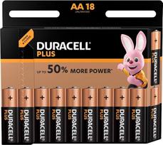 „Duracell Plus“ AA „Mignon“ šarminės baterijos LR6, 18 vnt. pakuotė
