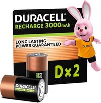 „Duracell Recharge Ultra D Mono“ įkraunamos baterijos LR20, 3000 mAh, 2 vnt. pakuotė | Ilgai išliekanti energija