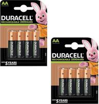 „Duracell“ AA 2500 mAh „Recharge Ultra“ įkraunamos baterijos, 8 vnt. pakuotė