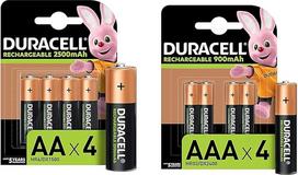 „Duracell“ įkraunamos AA 2500 mAh ir AAA 900 mAh baterijos, 8 vnt. rinkinys, HR6/HR03, „Mignon“/„Micro“