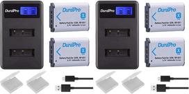 „DuraPro“ 2 x 1600 mAh NP-BX1 akumuliatorius ir LCD ekranuotas dvigubas USB įkroviklis, skirtas „Sony“ NP-BX1 akumuliatoriui, „Sony DSC-RX100“, „RX100 II“, „DSC-WX500“, „HX300“, „HX400V“, „WX300“, „WX350“, „HDR“, „AS100v“, „AS200V“, „AS15“, „AS30V“, „AS30