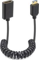 „Duttek“ 8K „Mini HDMI“ į „HDMI“ prailginimo kabelis, 1,2 m, 48Gbps, ypač plonas „HDMI“ (moteriškos jungties) į „Mini HDMI“ (vyriškos jungties) spiralinis kabelis, 2.1 versija, palaiko dvikryptį duomenų perdavimą, skirtas fotoaparatams, vaizdo kameroms i