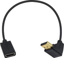 „Duttek“ HDMI prailginimo kabelis, 4K HDMI kabelis, ypač plonas, žemyn nukreiptas HDMI kištukas (vyriškas) – lizdas (moteriškas), suderinamas su „Nintendo Switch“, PS5, PS4, „Roku TV Stick“, „Blu-ray“ grotuvu ir kt. 30 cm