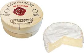 „E. Graindorge“ kamamberas su kalvadosu | Prancūziškas minkštas sūris su obuolių ir kalvadoso skoniu, kreminis ir minkštas, Normandija | 250 g gabalas