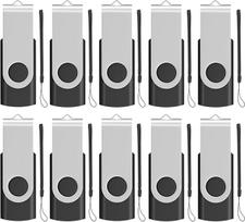 „EASTBULL“ ištraukiamas 4GB USB 2.0 „Transmemory“ atminties raktas, 10 vnt. pakuotė, juodos spalvos