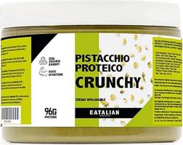 „Eatalian by AMZ BETTER“ traškus baltymų kremas su pistacijomis, 500 g, tepamas kremas su pistacijų gabaliukais, saldaus skonio, puikiai tinka ant duonos, desertų įdarui, „Dubai Chocolate“, pagamintas Italijoje