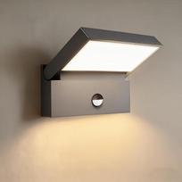 „EBION“ LED lauko šviestuvas su judesio jutikliu ir 90° pasukimo kampu, IP65 | Lauko sieninis šviestuvas, modernūs sieniniai šviestuvai, lauko sieniniai šviestuvai, lauko šviestuvas, aliuminis sieninis šviestuvas