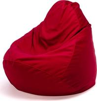 „Ecopuf Fuzzy“ – mikropluošto sėdimoji pufa – taburetė – poilsio pufa – pufa su polistireno rutulių užpildu – interjero dekoracija – 80 x 110 cm – raudona A12