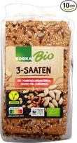 „Edeka Organic“ traškūs duonos kepiniai su 3 rūšių sėklomis, 10 vnt. pakuotė (10 x 200 g)