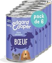„Edgard & Cooper“ šlapias šunų maistas (jautiena, 400 g x 6), be grūdų, su šviežia mėsa ir aukštos kokybės baltymais, natūralūs ingredientai šunims, hipoalerginis, be pridėto cukraus