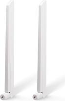 „Eightwood“ WLAN antena „WiFi 6E“, 2,4 GHz, 5 GHz, 6 GHz, maršrutizatoriui, RP-SMA, 6 dBi, balta – suderinama su „ASUS“ kompiuterio pagrindine plokšte, stacionariu kompiuteriu, PCIe plokštėmis ir FPV