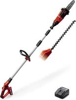 „Einhell“ akumuliatorinis genėtuvas ir gyvatvorių žirklės „GE-HC 18 Li T Set Power X-Change“ (ličio jonų, 18 V, teleskopinis, genėtuvo pjovimo ilgis 170 mm, gyvatvorių žirklių pjovimo ilgis 400 mm, komplekte su 3,0 Ah akumuliatoriumi ir įkrovikliu)