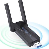 „ElecMoga“ USB WLAN raktas kompiuteriui, 1300Mbps USB 3.0 „Wi-Fi“ adapteris su 2 vnt. 5 dBi WLAN antenomis, 2,4 GHz / 5,8 GHz interneto raktas, skirtas kompiuteriui, stacionariam kompiuteriui, planšetiniam kompiuteriui ar nešiojamajam kompiuteriui, suder