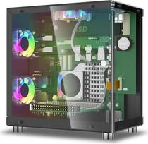 „ELECROW“ mini kompiuterio korpusas „Raspberry Pi 5“ – aliuminis korpusas su 3 aušinimo ventiliatoriais, 1,3 colio OLED ekranu, „PCIe M.2 NVMe SSD“ 2230/2242/2260/2280 palaikymu, RTC, visapusiška prieiga prie jungčių