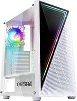 „EMPIRE GAMING“ „Gamer Crystal“ kompiuterio korpusas – ARGB vidutinio dydžio bokštas, skirtas ATX, Micro ATX ir ITX plokštėms – 3D veidrodinis efektas – 1 vnt. 120 mm adresuojamas RGB ventiliatorius su 3 kontaktų jungtimi, 5 V maitinimu ir šviesos diodais