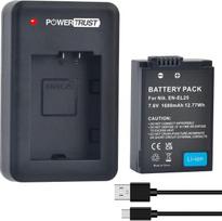 „EN-EL25“ baterija (1680 mAh) ir USB-C įkroviklis, skirtas „Nikon Z50“, „Z50 II“, „Z30“, „ZFC“ fotoaparatams; MH-32 įkroviklis