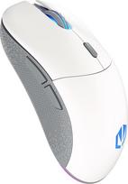 „ENDORFY GEM Plus“ belaidė „Onyx White“ žaidimų pelė su RGB apšvietimu, belaidė 2,4 GHz pelė, 74 g, „PixArt PAW3395“, 26 000 DPI, „Kailh GM 8.0“, PTFE, USB-C