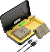 „ENEGON“ EN-EL14 20 W dvigubo akumuliatoriaus laikymo greitojo įkrovimo rinkinys (2 x 1680 mAh) Suderinamas su „Nikon“ D3100, D3200, D3300, D3400, D3500, D5100, D5200, D5300, D5500, D5600, LCD ekranu