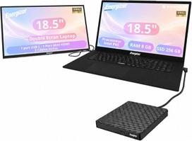 „Energizer“ nešiojamojo kompiuterio rinkinys: 18,5 colių ekranas, 8GB RAM, 256GB SSD + nešiojamasis kompiuteris su 18,5 colių FHD IPS ekranu + USB DVD grotuvas – „Windows 11“ – AZERTY klaviatūra – „Wi-Fi“