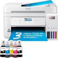 „Epson EcoTank ET-4856“ – daugiafunkcinis A4 formato spausdintuvas su „Wi-Fi“ ryšiu ir rašalo rezervuaru, kurio komplekte esantis rašalo atsargos pakaks iki 3 metų