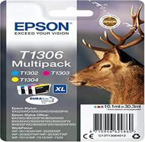„Epson“ C13T13064022 originalūs rašaliniai kasetės – trispalvės (geltona, magenta, žydra) (3 vnt. rinkinys)