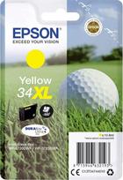 „Epson“ originali 34 rašalo golfo kamuoliukas, WF-3720DWF, WF-3725DWF, geltonas XL