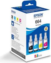 „Epson“ rašalo kasetės, 4 vnt. (S), suderinamos, juodos, žydros, C13T66464A