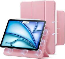 „ESR“ dėklas „iPad Air“ 11 colių modeliams M4/M3/M2, „iPad Air“ 5-osios ir 4-osios kartos modeliams, rožinis | Triskilčias dvipusis laikiklis, stiprus magnetinis tvirtinimas, patvari apsauga, „Rebound“ serija