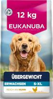 „Eukanuba“ šunų ėdalas „Overweight Diet“ su vištiena, 12 kg | Speciali priežiūra | Mažai riebalų turintis sausas ėdalas | skirtas svorio mažinimui | skirtas nutukimui linkusiems šunims