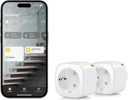 „Eve Energy“ („Matter“) 2 vnt. rinkinys – išmanioji rozetė, valdymas per programėlę ir balsu, sertifikuota pagal TÜV standartą, „Matter“ per „Thread“, suderinama su „Apple Home“, „Alexa“, „Google Home“ ir „SmartThings“
