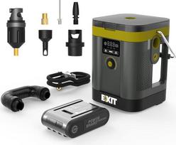 „EXIT 20V“ elektrinis oro siurblys, 150 PSI automobilių padangų pripūtimo įrenginys, maitinamas iš akumuliatoriaus