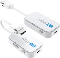„EZCAST“ kišeninis belaidis HDMI siųstuvas ir imtuvas, skirtas vaizdo ir garso transliacijai iš kompiuterio, nešiojamojo kompiuterio ar projektoriaus