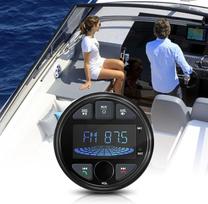 „EZoneTronics“ vandeniui atsparus jūrinis automobilių radijas su „Bluetooth“ ir 3 colių LCD ekranu | Laivo radijas su 3 colių LCD ekranu, MP3 grotuvu, FM/AM, USB, AUX, 4x50 W, skaitmeninė stereo sistema, skirta laivams, visureigiams, golfo vežimėliams, vi