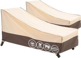 „F&J Outdoors“ apsauginiai užvalkalai sodo gultams, vasaros, paplūdimio, baseino vakarėliams, gultų apsaugai, viešbučių saulės gultams, apsauginiai užvalkalai nuo saulės, plėvelė, sodo baldams, neperšlampami apsauginiai užvalkalai, 2 vnt., 201x76x35,5/76