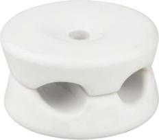 „F-BRIGHT“ baltos porcelianinės dvigubos kabelių juostos, 31 x 18 mm. Puikiai tinka kabelių tvarkymui ir įvairių erdvių sutvarkymui