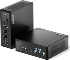 „FANPEEC“ mini kompiuteris N150 su 8GB DDR5 RAM, 256GB NVMe SSD, „Wi-Fi 5“, „Bluetooth 4.2“, mini kompiuteris su „Win11 Pro“, 2 × LAN, 4 × USB 3.0, 2 × USB 2.0, 2 × HD + 1 × DP, mažas kompiuteris palaiko automatinį paleidimą