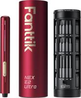 „Fanttik E2 Ultra Precision“ atsuktuvas, elektrinių atsuktuvų rinkinys, raudonas | 50 į 1, magnetinis, 0,6 N·m, 5/32 colio šešiakampis, magnetinis laikymo ir remonto rinkinys, skirtas kompiuteriams, mobiliesiems telefonams, 3D spausdintuvams, nuotolinio v