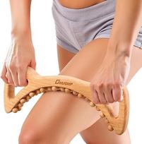 „Fascia Stick“ medinis masažuoklis su rankena, skirtas celiulito masažui, „Gua Sha“ terapijos lazdelė