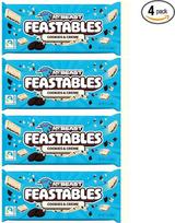 „Feastables“ „MrBeast“ šokoladas, 4 x 60 g – dovanų dėžutė – 240 g („Cookies & Cream“)