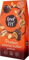 „Feel FIT“ baltymų turintys žemės riešutų sviesto šokoladiniai saldainiai, pagaminti iš aukštos kokybės pieno šokolado, be pridėto cukraus, 17 % baltymų, be glitimo, 66 g (1 pakuotė)