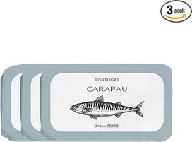 „Feinkost Machado“ skumbrės filė alyvuogių aliejuje (3 x 120 g) – švelnios skumbrės iš Portugalijos skardinėje | Aukštos kokybės žuvies konservai ir portugalų maisto produktai | Skumbrės filė skardinėje