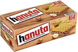 „Ferrero Hanuta“ vaflių su lazdyno riešutais gabaliukai, 220 g, 10 vaflių pakuotė